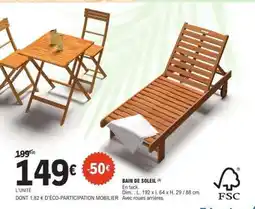 E.Leclerc BAIN DE SOLEIL offre