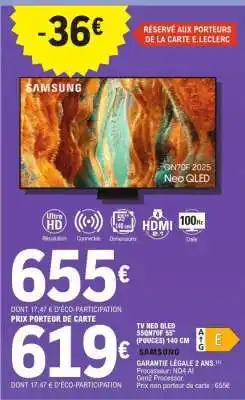 E.Leclerc SAMSUNG TV NEO QLED offre