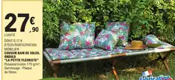 E.Leclerc COUSSIN BAIN DE SOLEIL ONDULO LA PETITE FLEURISTE offre