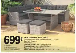 E.Leclerc SALON D'ANGLE PAUL MATHIS 5 PIÈCES offre