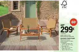 E.Leclerc SALON BAS 4 PIÈCES PLIANT offre