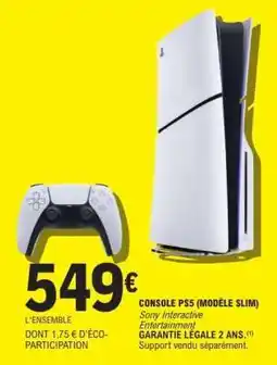 E.Leclerc CONSOLE PS5 (modèle slim) offre