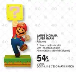 E.Leclerc LAMPE DIORAMA SUPER MARIO offre