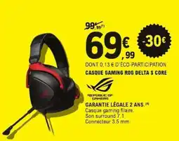 E.Leclerc CASQUE GAMING ROG DELTA S CORE offre