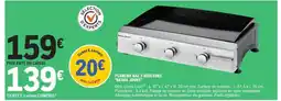 E.Leclerc PLANCHA GAZ 3 BRÛLEURS 'BEAUX JOURS' offre