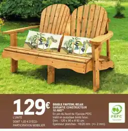 E.Leclerc DOUBLE FAUTEUIL RELAX offre