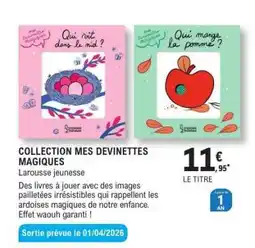 E.Leclerc COLLECTION MES DEVINETTES MAGIQUES offre