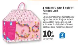 E.Leclerc 4 BIJOUX EN BOIS À CRÉER offre