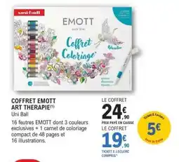 E.Leclerc COFFRET EMOTT ART THERAPIE offre