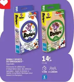 E.Leclerc DOBBLE SPORTS OU DINOSAURES offre