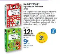 E.Leclerc MAGNETI'BOOK Alphabet ou Animaux offre