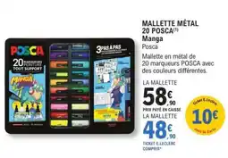 E.Leclerc MALLETTE MÉTAL 20 POSCA offre