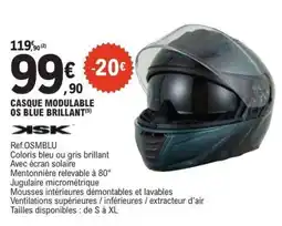 E.Leclerc CASQUE MODULABLE OS BLUE BRILLANT offre