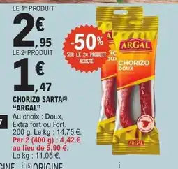E.Leclerc Chorizo Sarta Argal offre