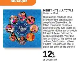 E.Leclerc DISNEY HITS : LA TOTALE offre