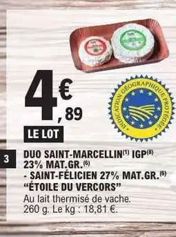 E.Leclerc DUO SAINT-MARCELLIN IGP offre