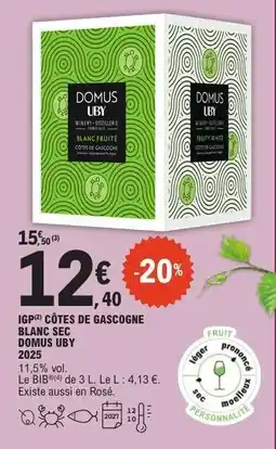 E.Leclerc DOMUS UBY BLANC SEC offre