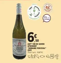 E.Leclerc AOP Vin de Savoie Apremont 'Domaine Perceval' 2025 offre