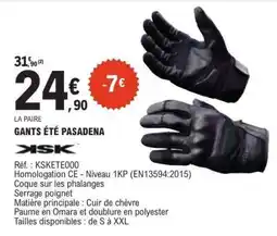 E.Leclerc GANTS ÉTÉ PASADENA offre