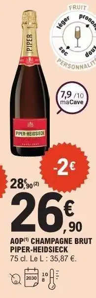 AOP CHAMPAGNE BRUT PIPER HEIDSIECK