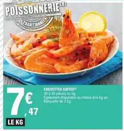 E.Leclerc Crevettes cuites. offre