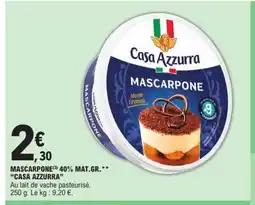 E.Leclerc CASA AZZURRA Mascarpone 40% mat gr offre