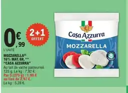 E.Leclerc CASA AZZURRA Mozzarella 16% mat.gr. offre
