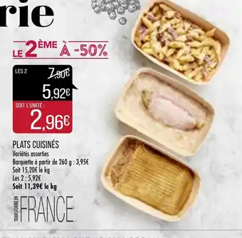 Match Plats cuisinés offre