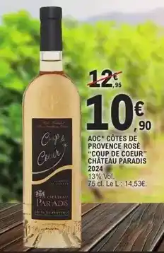 E.Leclerc Cap - aoc côtes de provence rose offre