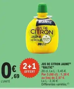 E.Leclerc BALTIC Jus de citron jaune offre