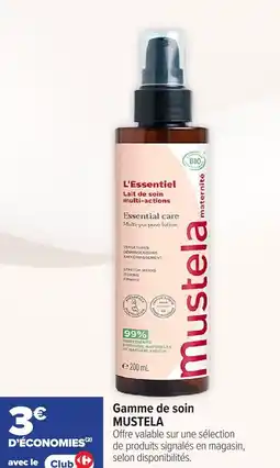 Carrefour maPara parapharmacie Gamme de soin mustela offre