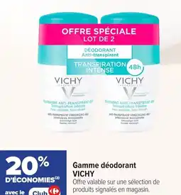 Carrefour maPara parapharmacie Gamme déodorant vichy offre