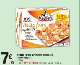 E.Leclerc KAUFFER'S Petits fours apéritifs surgelés offre