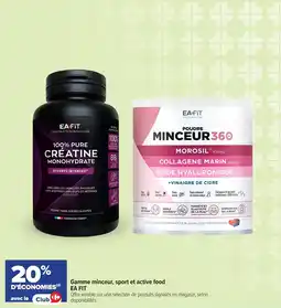 Carrefour maPara parapharmacie Gamme minceur sport et active food ea fit offre