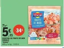 E.Leclerc ESCAL Cocktail de fruits de mer surgelé offre