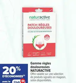 Carrefour maPara parapharmacie Gamme règles douloureuses naturactive offre