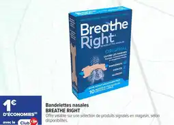 Carrefour maPara parapharmacie Bandelettes nasales breathe right offre