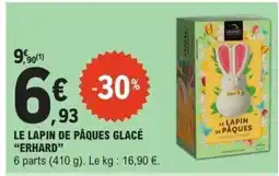 E.Leclerc ERHARD Le lapin de pâques glacé offre