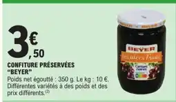 E.Leclerc BEYER Confiture préservées offre