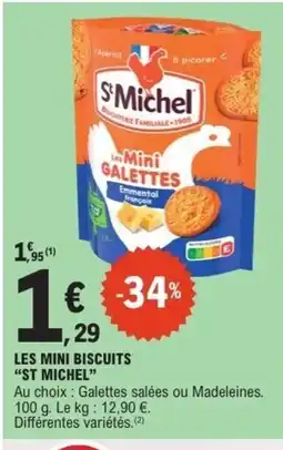 E.Leclerc ST MICHEL Les mini biscuits offre
