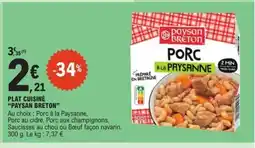 E.Leclerc PAYSAN BRETON Plat cuisiné offre