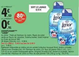 E.Leclerc LENOR assouplissant offre