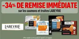 Coccinelle Express Sur les saumons et truites labeyrie offre