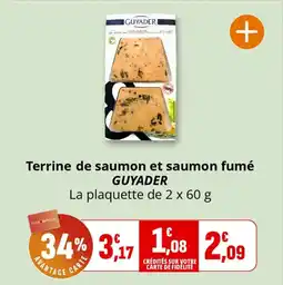 Coccinelle Express Terrine de saumon et saumon fumé guyader offre