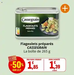 Coccinelle Express Flageolets préparés cassegrain offre