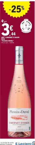 E.Leclerc PLESSIL-DUVAL Aop cabernet d'anjou rosé offre