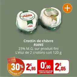 Coccinelle Express Crottin de chèvre rians offre