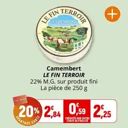 Coccinelle Express Camembert le fin terroir offre