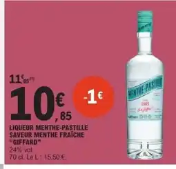 E.Leclerc GIFFARD Liqueur menthe-pastille saveur menthe fraîche offre