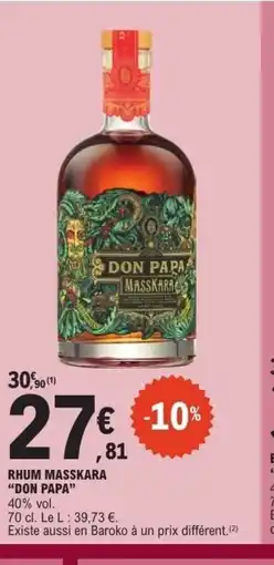E.Leclerc DON PAPA Rhum masskara offre